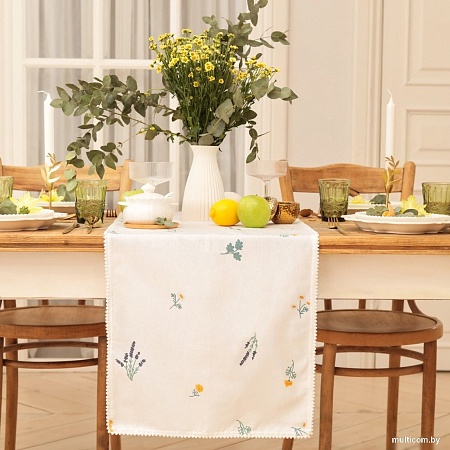 Дорожка на стол Этель Полевые цветочки 10783204
