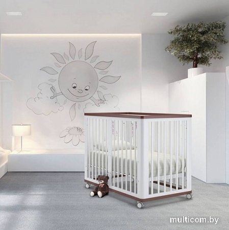 Кроватка-трансформер Nuovita Ferrara 125x65 (слоновая кость)