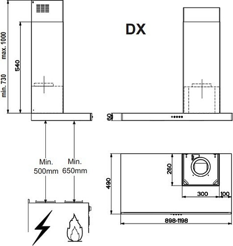 Кухонная вытяжка Faber Stilo SRM DX/SP A90 325.0518.928