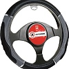 Оплетка на руль Autoprofi GL-1020 BK/GY (M) (черный/серый)