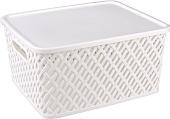 Корзина Альтернатива Плетенка М3582 (белый)