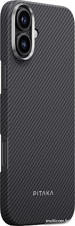 Чехол для телефона Pitaka Ultra-Slim для iPhone 16 (черный)