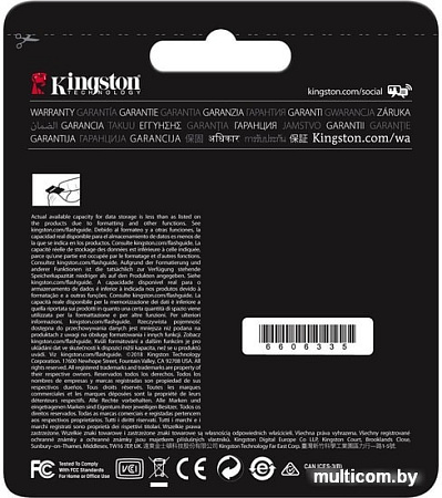 Карта памяти Kingston Canvas Go! SDG/128GB SDXC 128GB