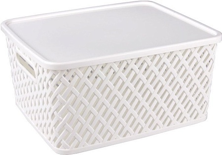 Корзина Альтернатива Плетенка М3582 (белый)