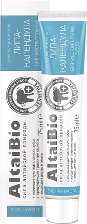 AltaiBio Липа-Календула для чувствительных зубов (75 мл)