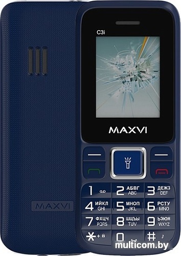 Мобильный телефон Maxvi C3i (маренго)