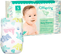 Подгузники Offspring S 3-6 кг Динозавры (48 шт)