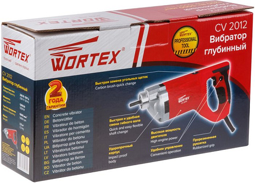 Вибратор глубинный Wortex CV 2012 CV201200029