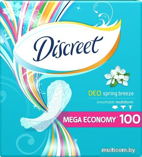 Прокладки ежедневные Discreet Deo Spring Breeze Multiform (100 шт)