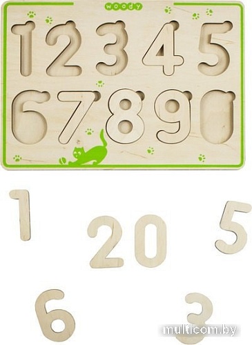 Набор цифр Woody Умные цифры 02499