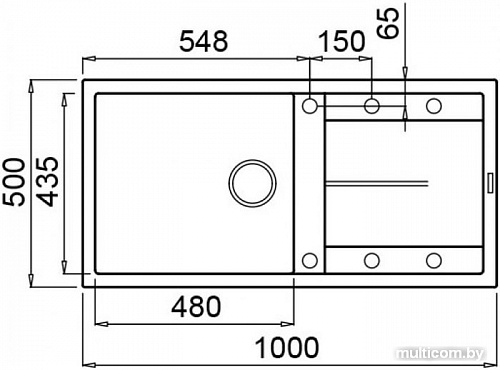 Кухонная мойка Elleci Unico 480 Aluminium M79