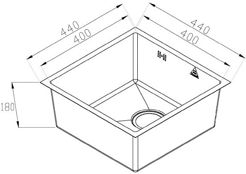 Кухонная мойка ZorG Steel Hammer SH R 4444 FILO