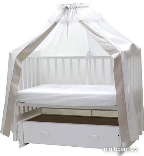 Балдахин на кроватку Топотушки Классик 111/8 (серый)