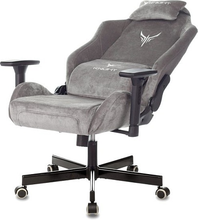 Кресло Zombie Knight N1 Fabric Light-19 (серый)