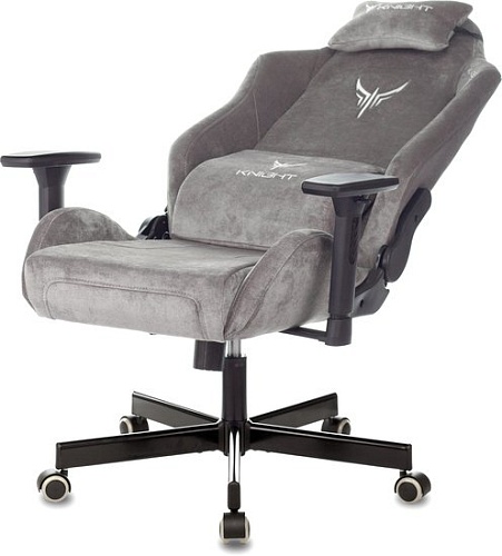 Кресло Zombie Knight N1 Fabric Light-19 (серый)