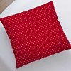 Чехол на подушку JoyArty Белый горошек на красном фоне sl_148707V1