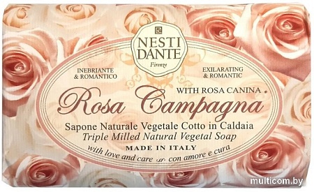 Nesti Dante Мыло твердое Rosa Campagna 150 г