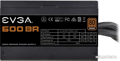 Блок питания EVGA 600 BR 100-BR-0600-K2