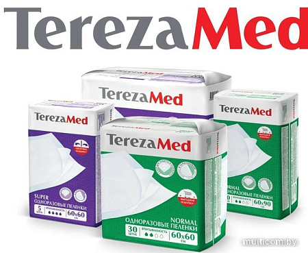 Пеленки Tereza Med Впитывающие Normal 60x60 (30 шт)