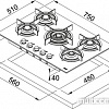 Варочная панель Franke FHCR 755 4G TC HE XS C