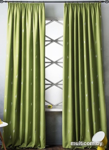 Комплект штор Pasionaria Флэш 290x230 (2 шт, зеленый)
