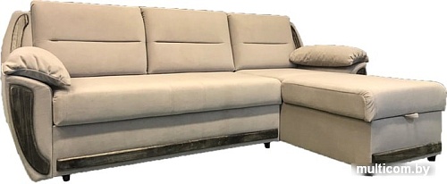 Угловой диван Виктория Мебель Софи с оттоманкой СК 2534