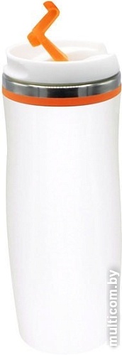 Термокружка UTTA Latte 5003.07 0.42л (белый/оранжевый)
