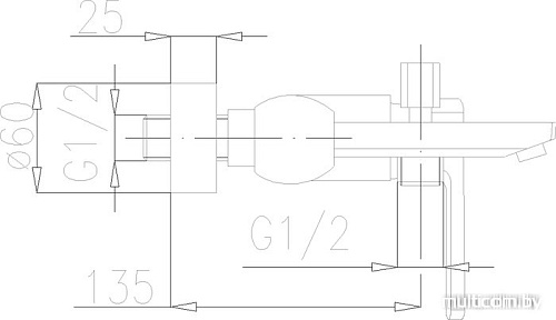 Смеситель Armatura Korund 4004-010-00