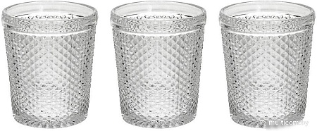 Набор стаканов для воды и напитков Tognana Glass Diamante N3585U15895 (3 шт, прозрачный)