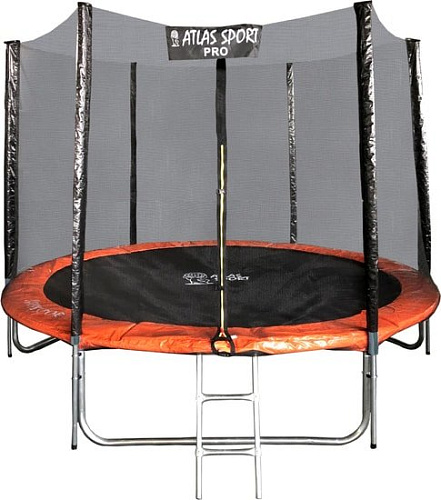 Батут Atlas Sport 252 см - 8ft Pro (3 ноги, оранжевый)