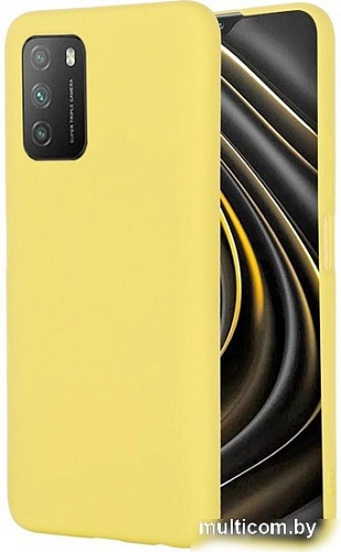 Чехол для телефона Case Cheap Liquid для Poco M3 (желтый)