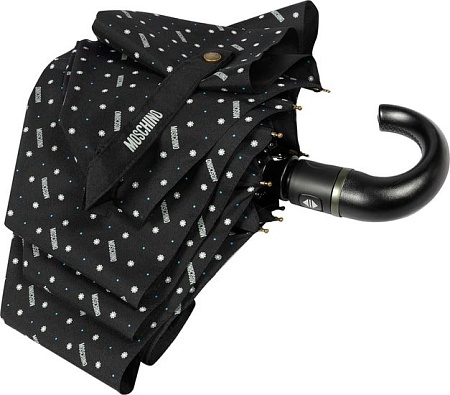 Зонт Moschino M 8505-OCA Man Dots Black MINI