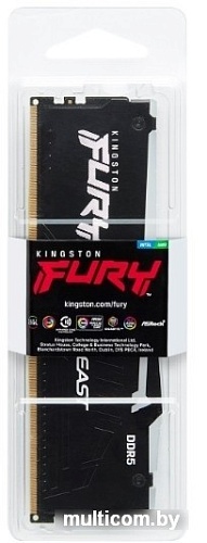 Оперативная память Kingston FURY Beast RGB 2x16ГБ DDR5 4800 МГц KF548C38BBAK2-32