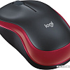 Мышь Logitech M186 (черный/красный)