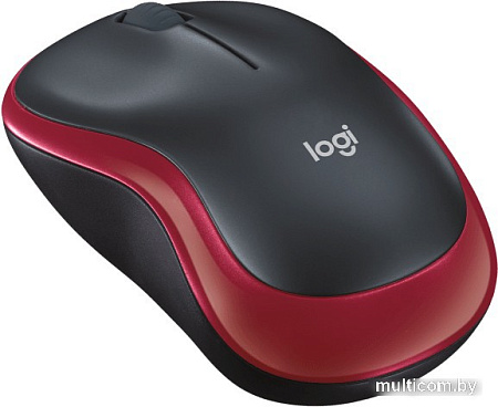 Мышь Logitech M186 (черный/красный)