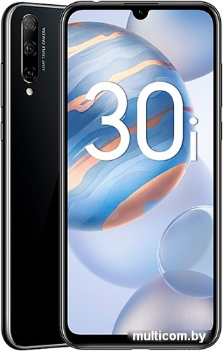 Смартфон HONOR 30i LRA-LX1 4GB/128GB (полночный черный)