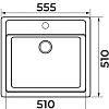 Кухонная мойка Granrus GR-555 (темно-серый)