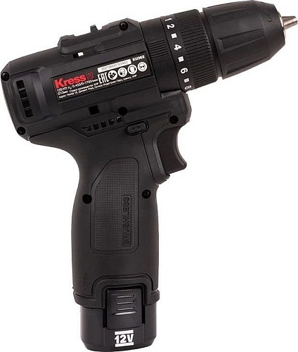 Ударная дрель-шуруповерт Kress KU362.2 (с 2-мя АКБ, сумка)
