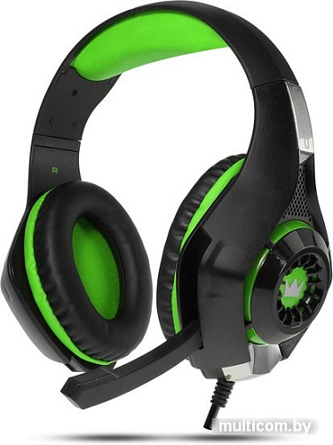 Наушники CrownMicro CMGH-102T USB (зеленый)