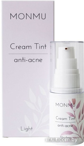 Monmu Крем для лица Тинт Anti-Acne с эффектом сияния тон светлый 30 г