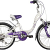 Детский велосипед Novatrack Butterfly 6.V 20 2022 20SH6V.BUTTERFLY.VL22 (белый/фиолетовый)