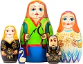 Развивающая игра Брестская Матрешка Лебединое озеро (набор 5 шт)