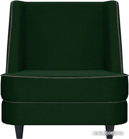 Интерьерное кресло Brioli Рико (рогожка, J8 темно-зеленый/темные ножки)