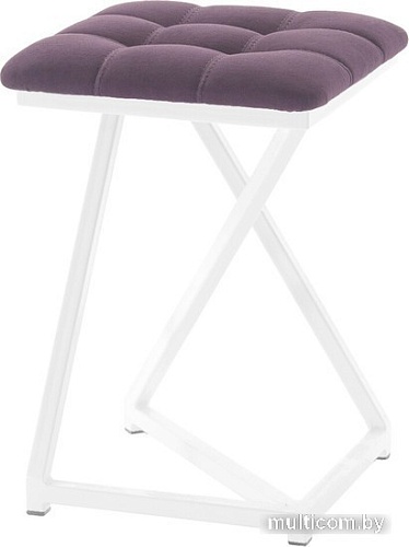 Табурет AMC Comfort 9.6.14 (ткань, баклажан/белый)