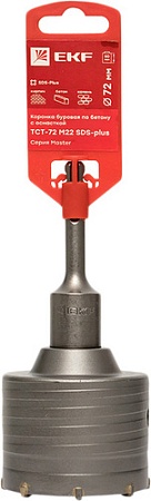 Коронка EKF Master TCT-72 М22