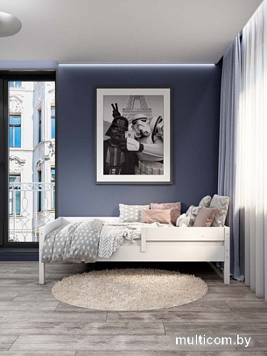 Кровать-тахта EcoWood Барселона 80x160 с ящиками ECO.001.00053.80-160.W