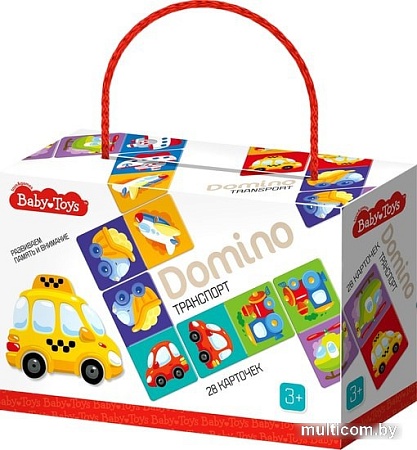 Развивающая игра Baby Toys Домино Транспорт 04048