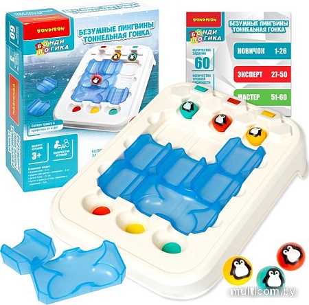 Головоломка Bondibon Безумные пингвины Тоннельная гонка ВВ5677