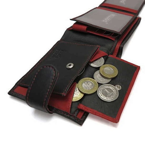 Кошелек Bellugio AM-24R-035 (черный/красный)