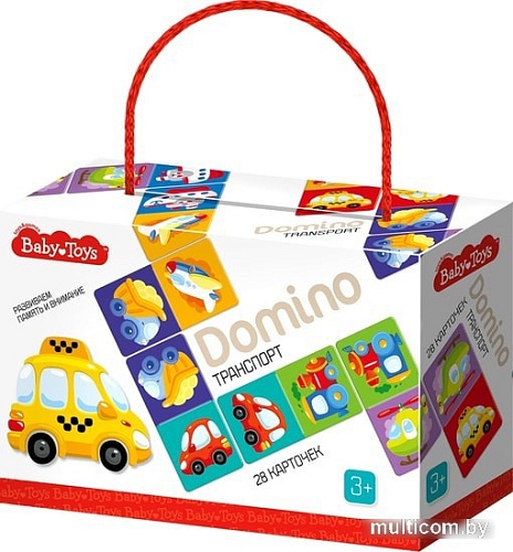 Развивающая игра Baby Toys Домино Транспорт 04048